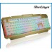 Gejmerska Led Tastatura M500-s bela